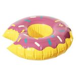 INTEX Porte gobelet gonflable Donut - Diam. 17 cm. Coloris disponibles : Rose, Rouge