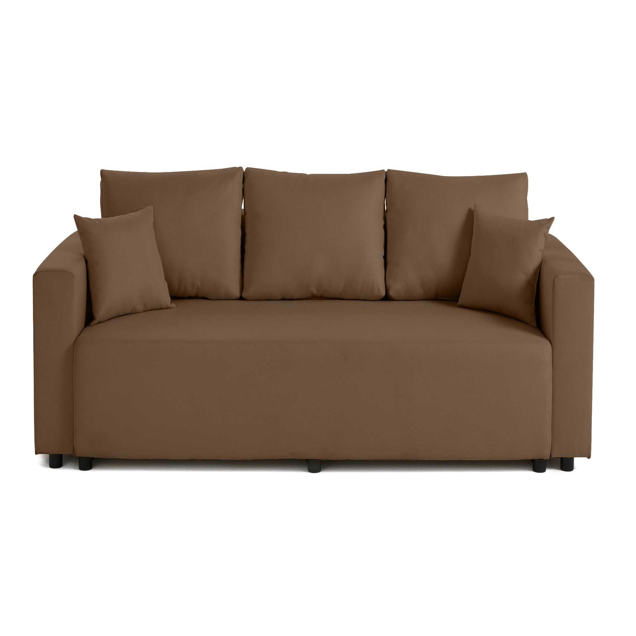 Voir la diapositive 1 : BEST MOBILIER Regala - canapé 3 places - convertible avec coffre - en tissu