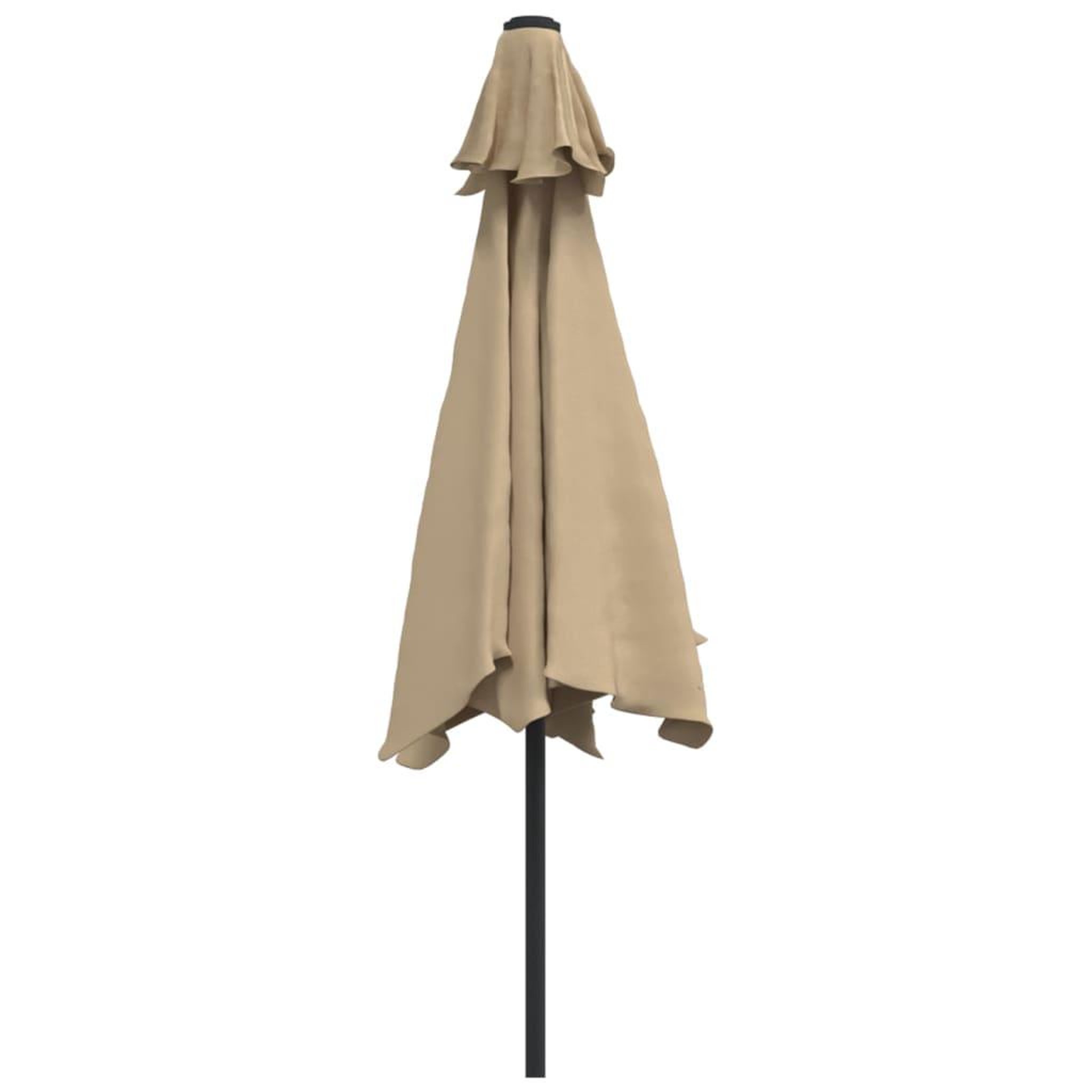 Voir la diapositive 4 : VIDAXL Parasol d'exterieur avec poteau en metal 300 cm Taupe