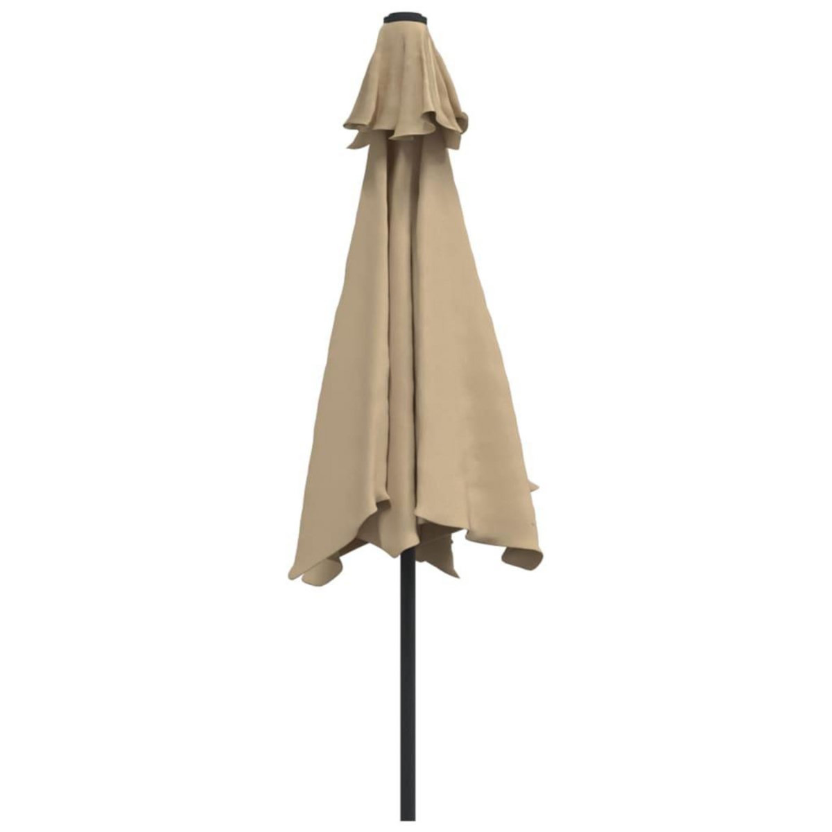 VIDAXL Parasol d'exterieur avec poteau en metal 300 cm Taupe