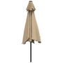 Voir la diapositive 4 : VIDAXL Parasol d'exterieur avec poteau en metal 300 cm Taupe