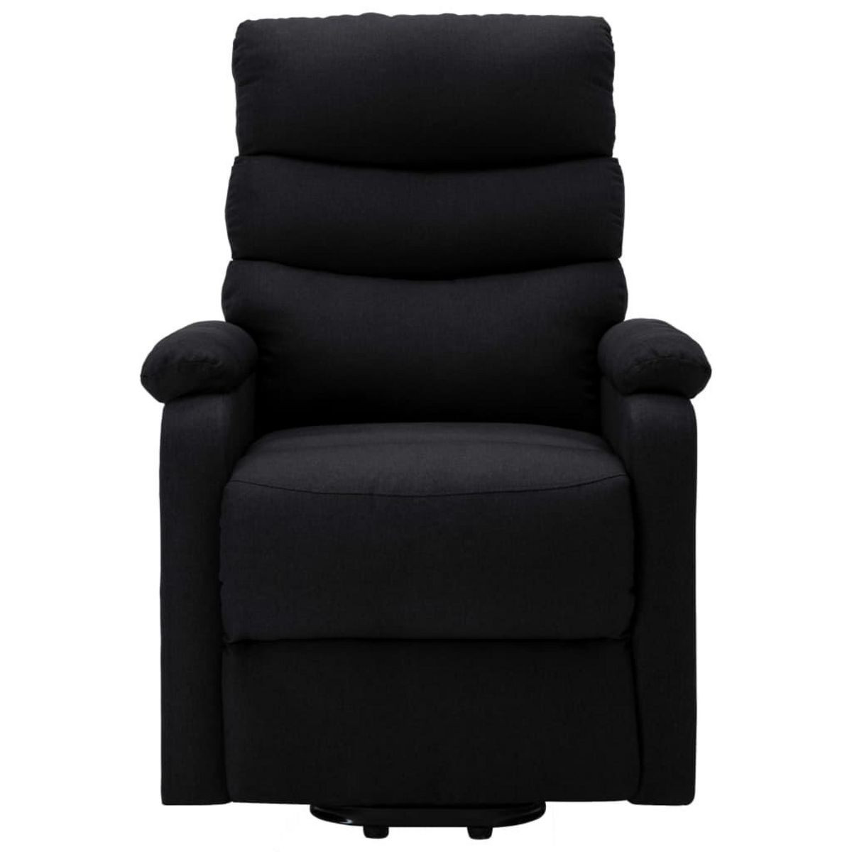 VIDAXL Fauteuil Noir Tissu