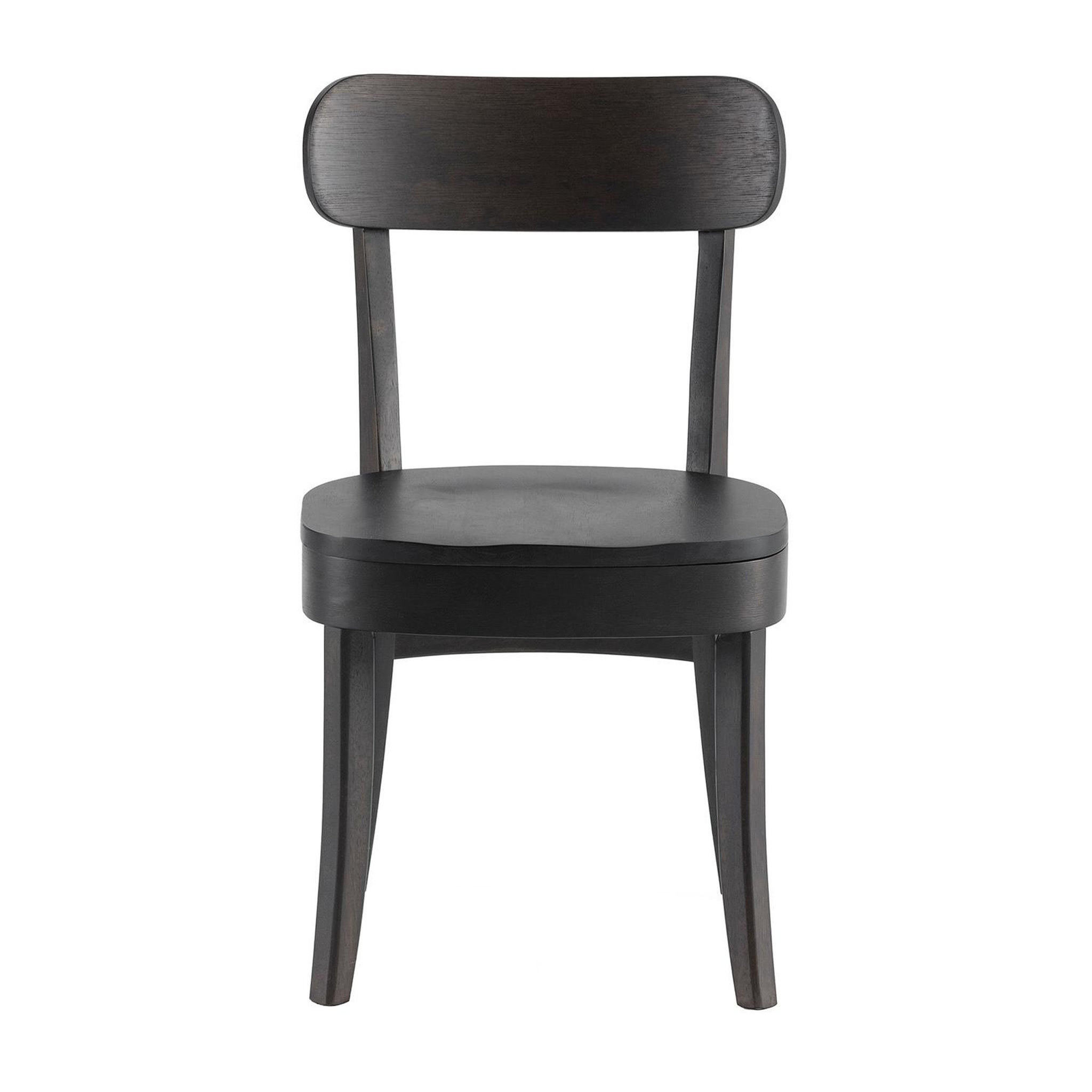 Voir la diapositive 3 : VS VENTA-STOCK Pack de 2 chaises Nala couleur Noir, Bois massif
