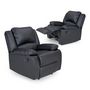 Voir la diapositive 4 : Fauteuil relax manuel HELENE  pu coloris noir 