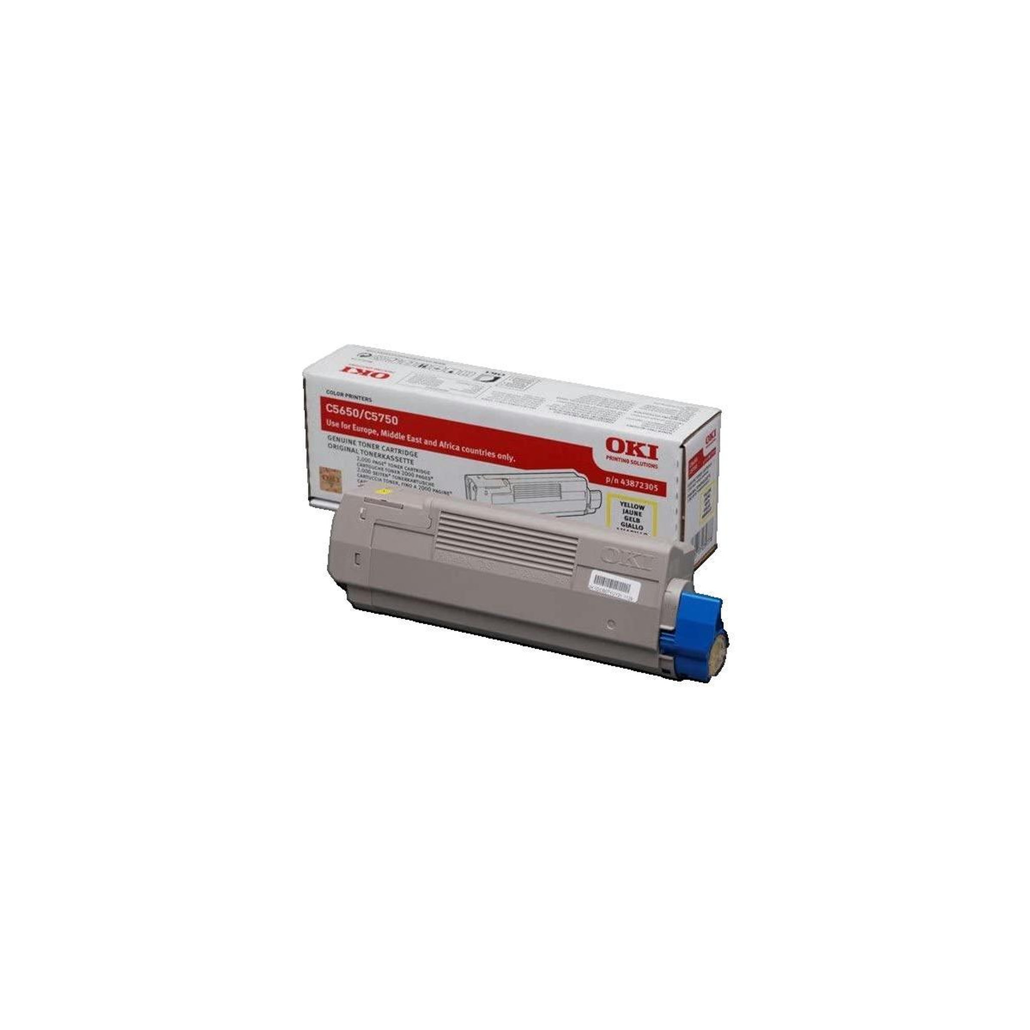 Voir la diapositive 2 : Oki Cartouche de toner OKI 43872305 Jaune