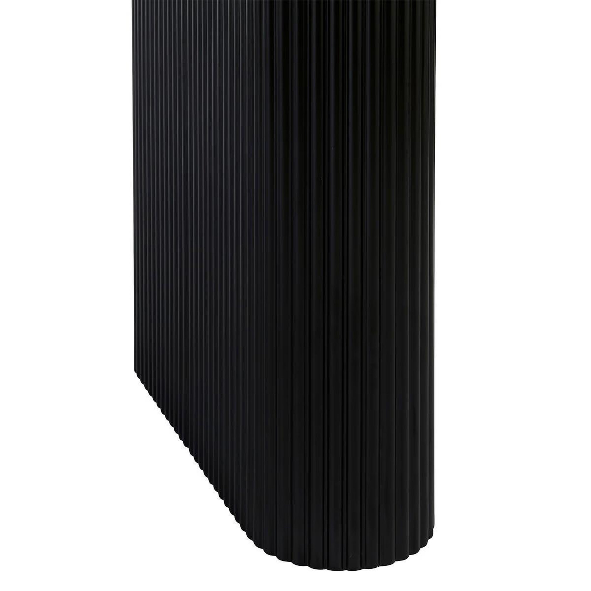 Voir la diapositive 2 : ATMOSPHERA Table basse effet cannelé  olova  120cm noir
