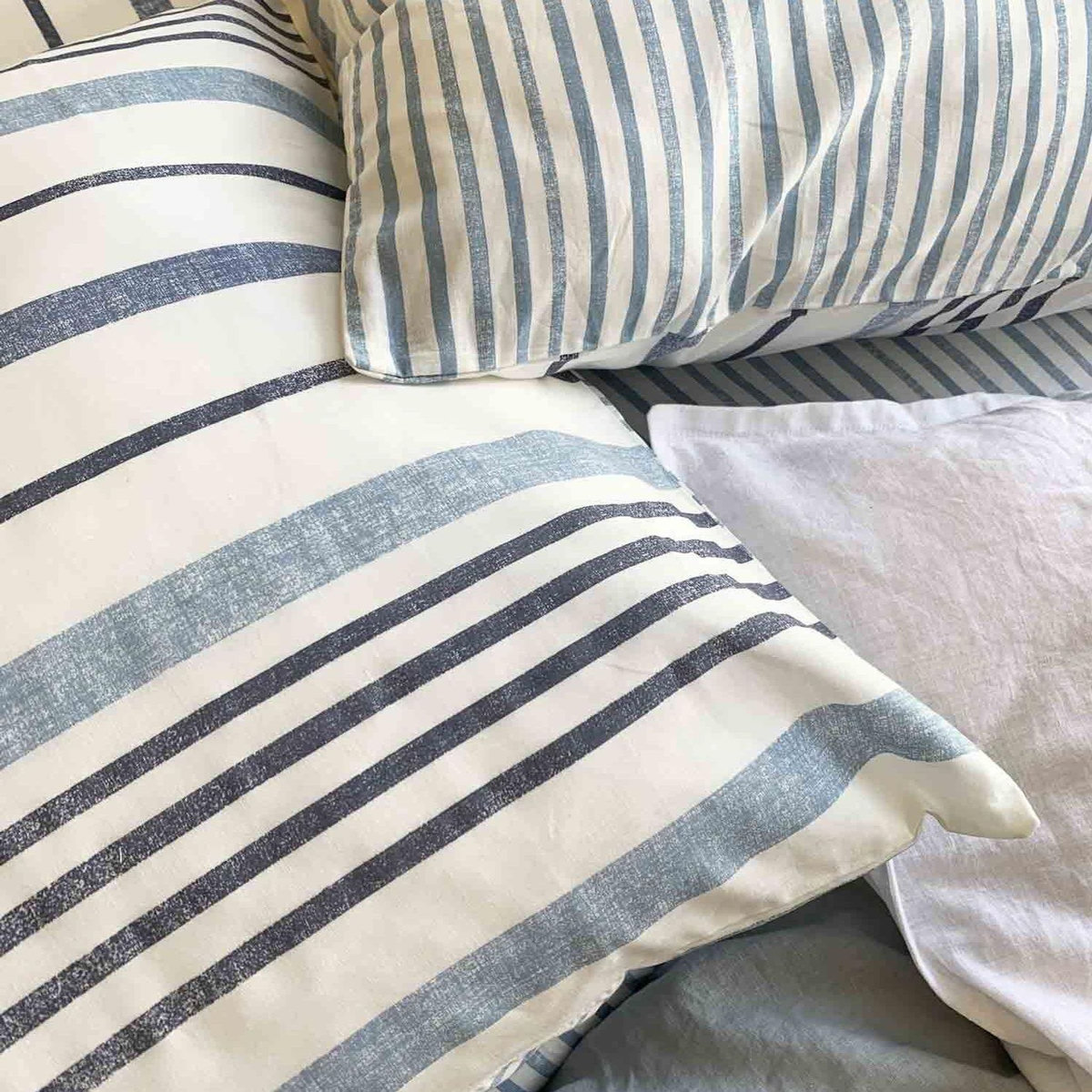 Home collection Parure housse de couette 100% coton lyocell 57fils calanque