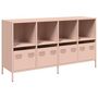 Voir la diapositive 2 : VIDAXL Buffet rose 135x39x73,5 cm acier lamine a froid