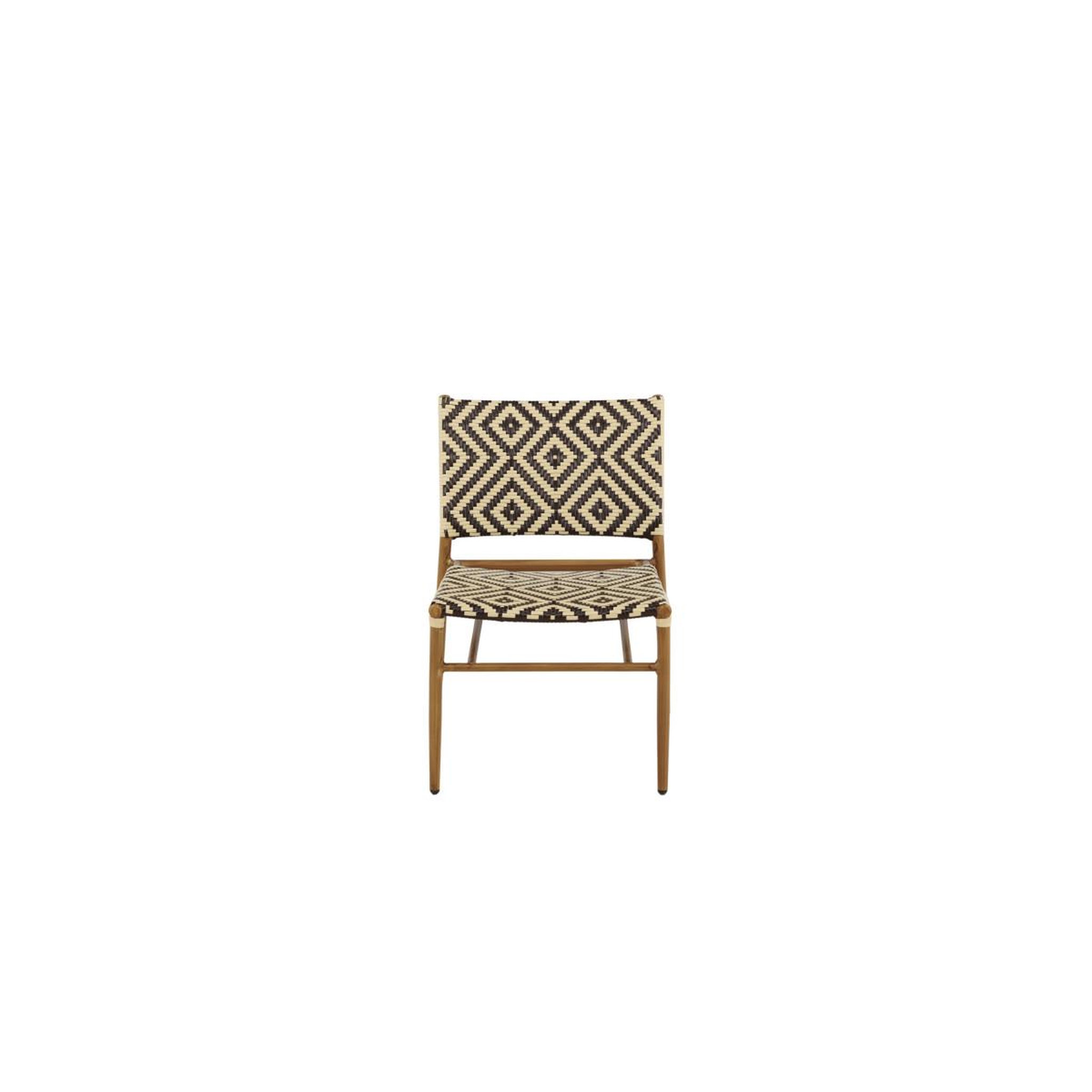 Voir la diapositive 3 : Paris Prix Fauteuil de jardin à motifs  calapan  77cm naturel