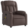 Voir la diapositive 3 : VIDAXL Fauteuil de massage inclinable Marron Similicuir