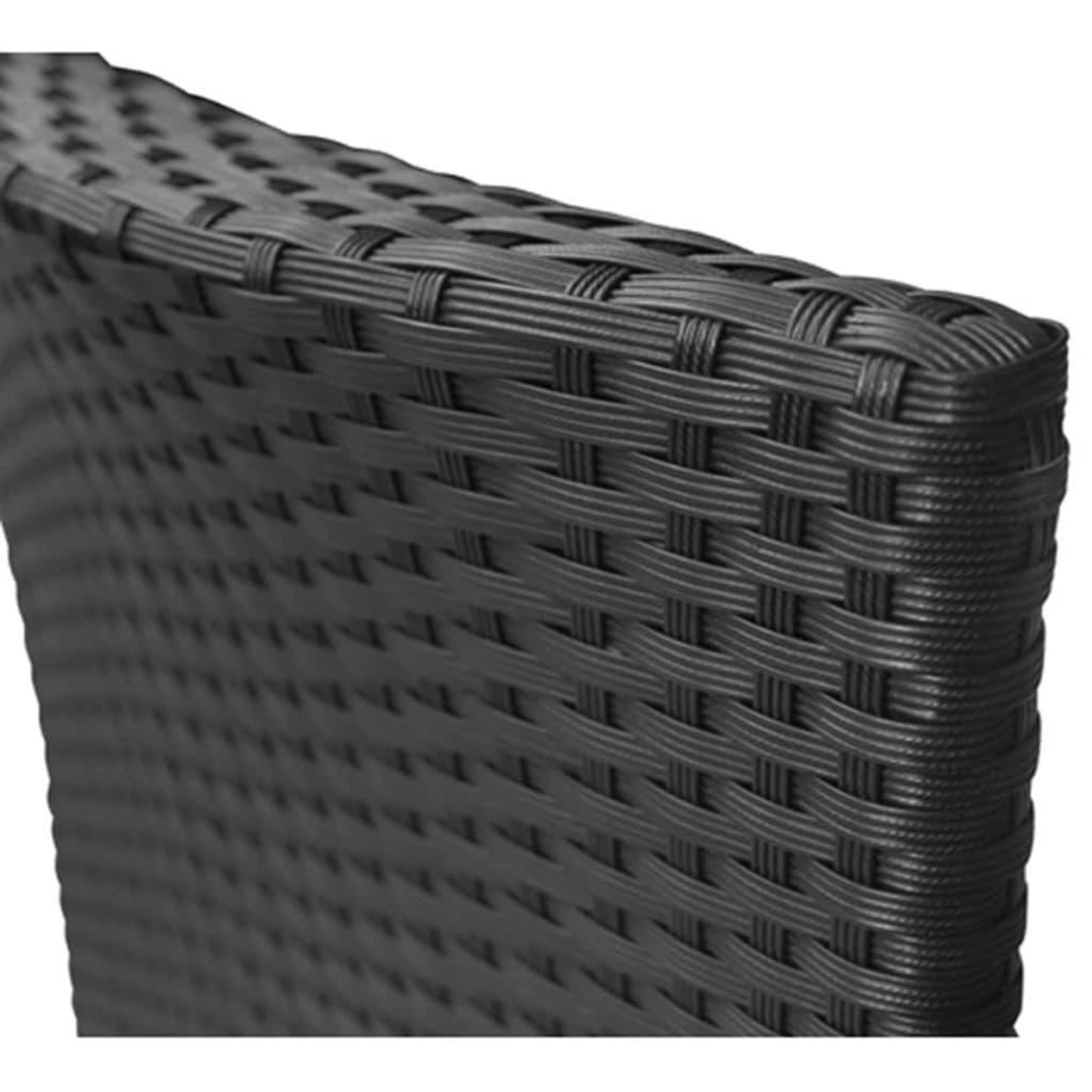 Voir la diapositive 4 : VIDAXL Chaises de jardin lot de 2 Resine tressee Noir