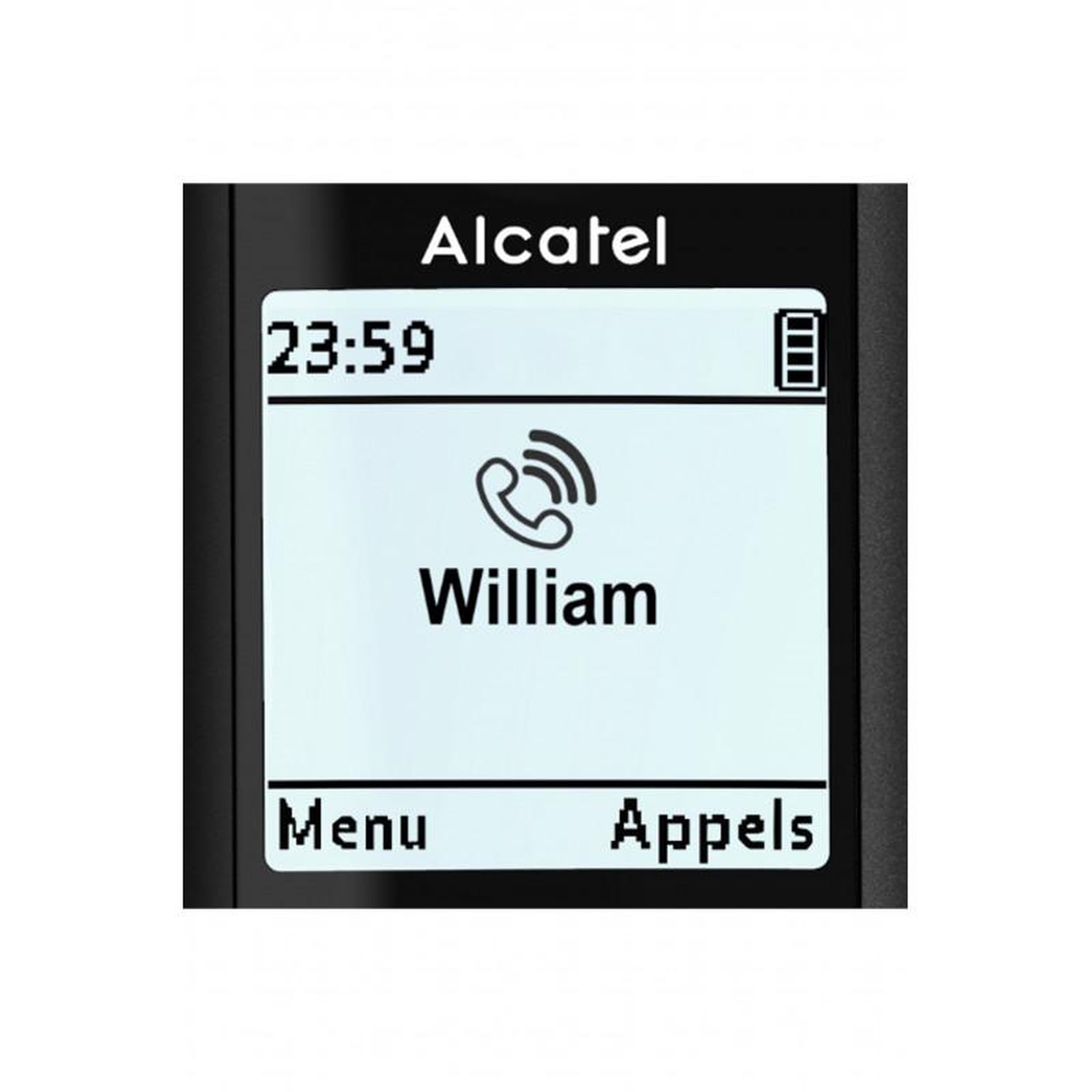 Voir la diapositive 6 : Alcatel Téléphone sans fil f890 voice duo noir