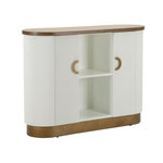 Paris Prix Bahut 2 Portes en Bois  Tolosa  121cm Blanc & Naturel