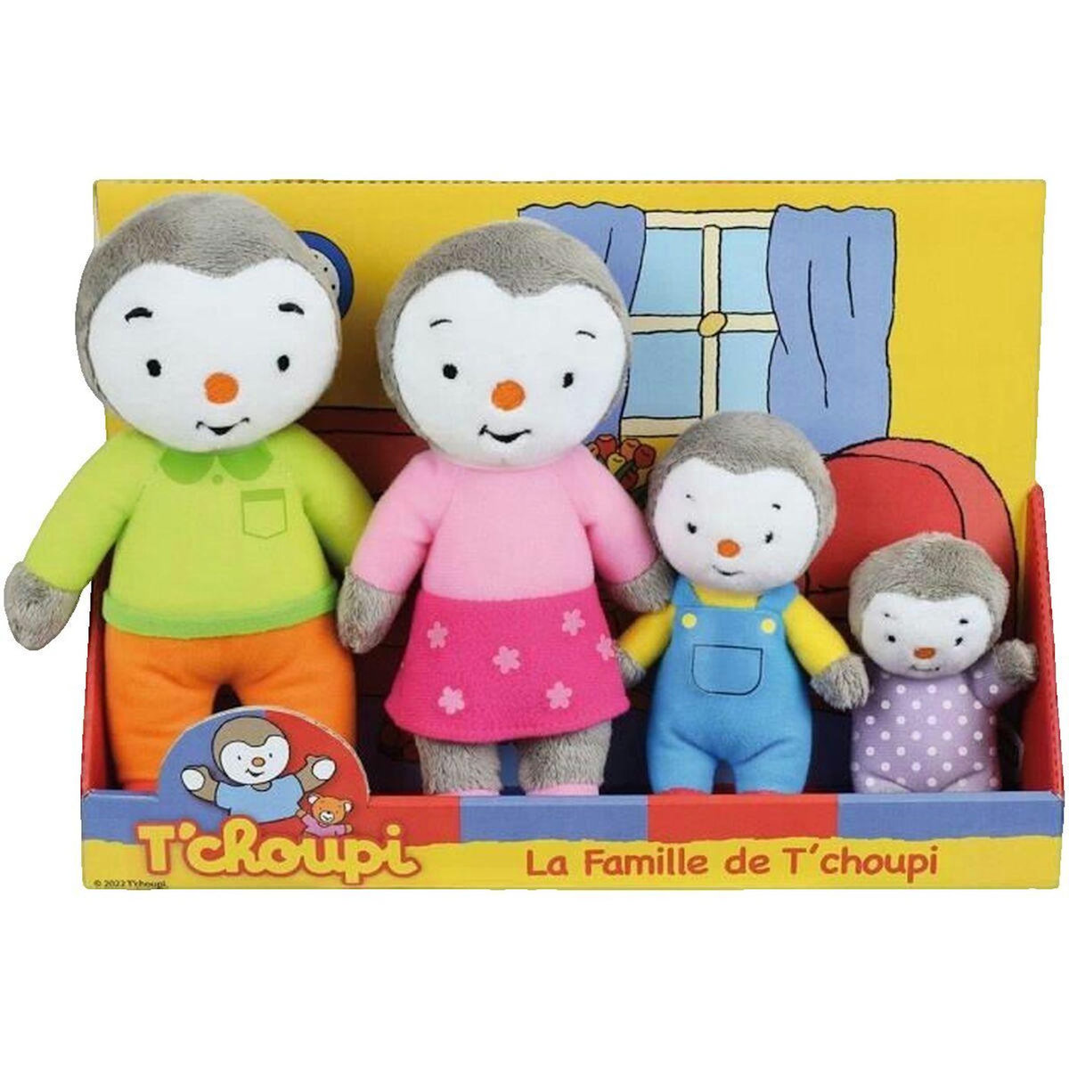 Tchoupi Peluches Jemini Coffret T'Choupi coloré