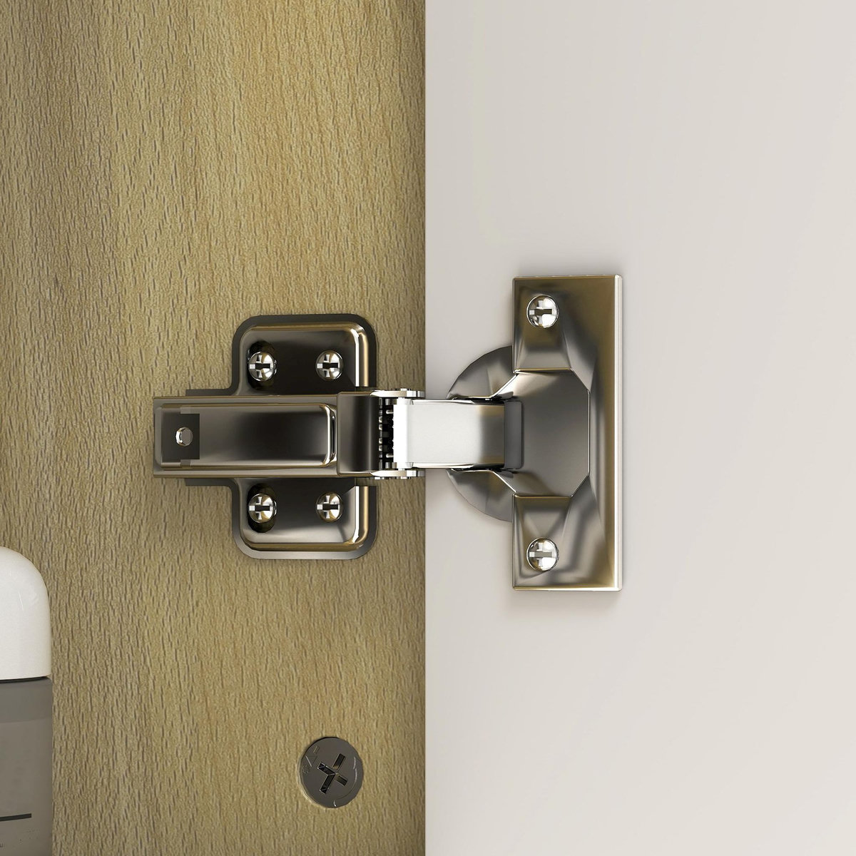 HOMCOM Armoire miroir murale salle de bain - porte, étagère, 2x3 tablettes latérales - 80 x 20 x 59 cm - effet bois clair