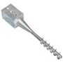 Voir la diapositive 4 : VIDAXL Piquets au sol 6 pcs Argente 9x9x56 cm Acier galvanise