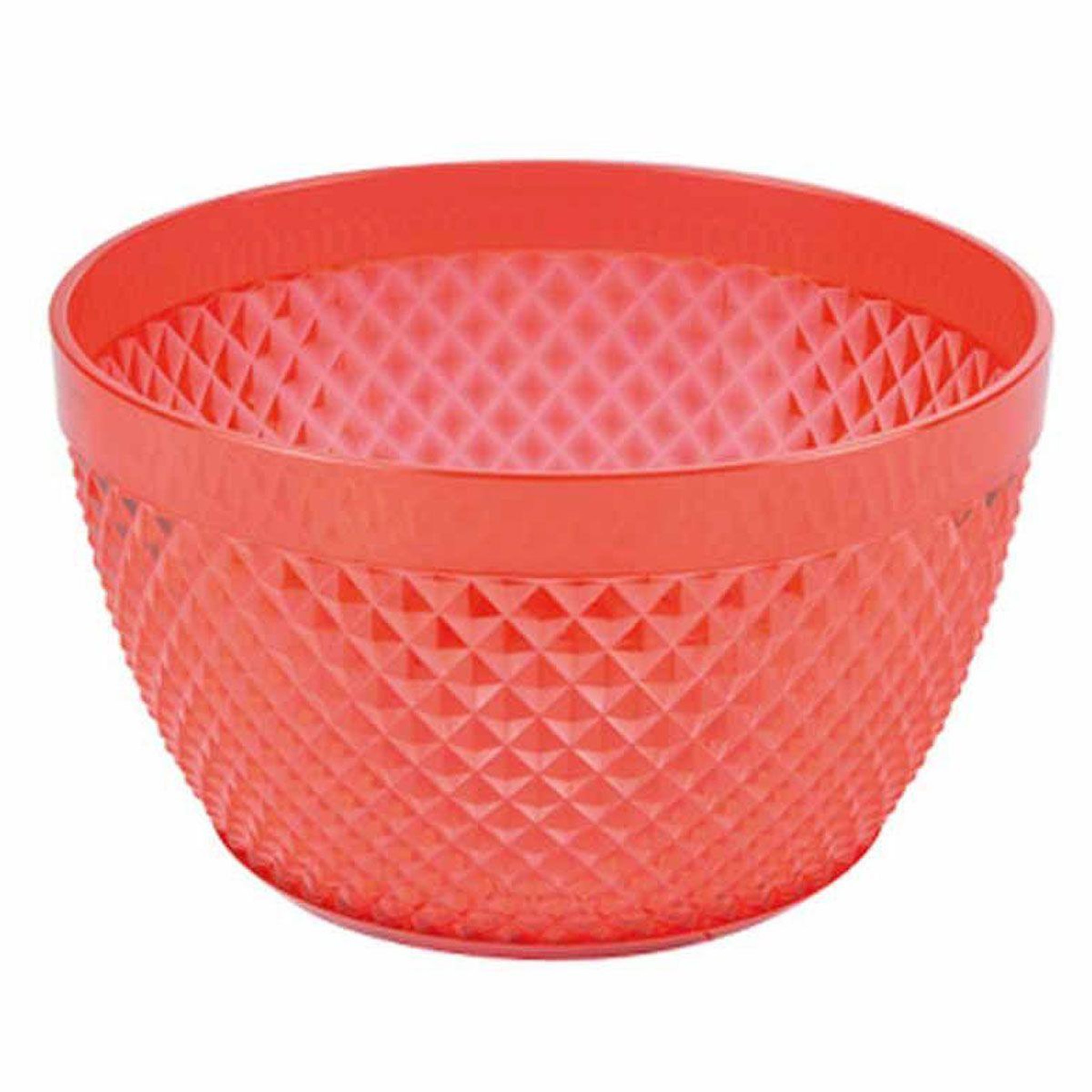 HOMEA Saladier déco  acrylique  13cm rouge