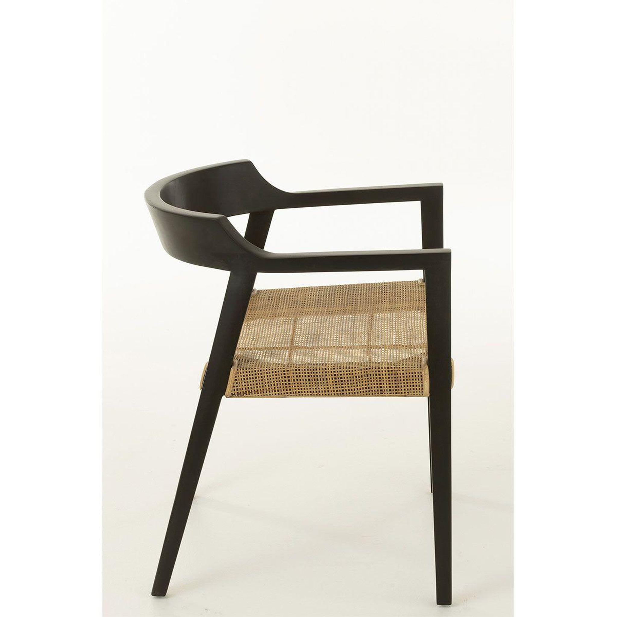 Voir la diapositive 4 : J-LINE Chaise design  sungkai  71cm noir