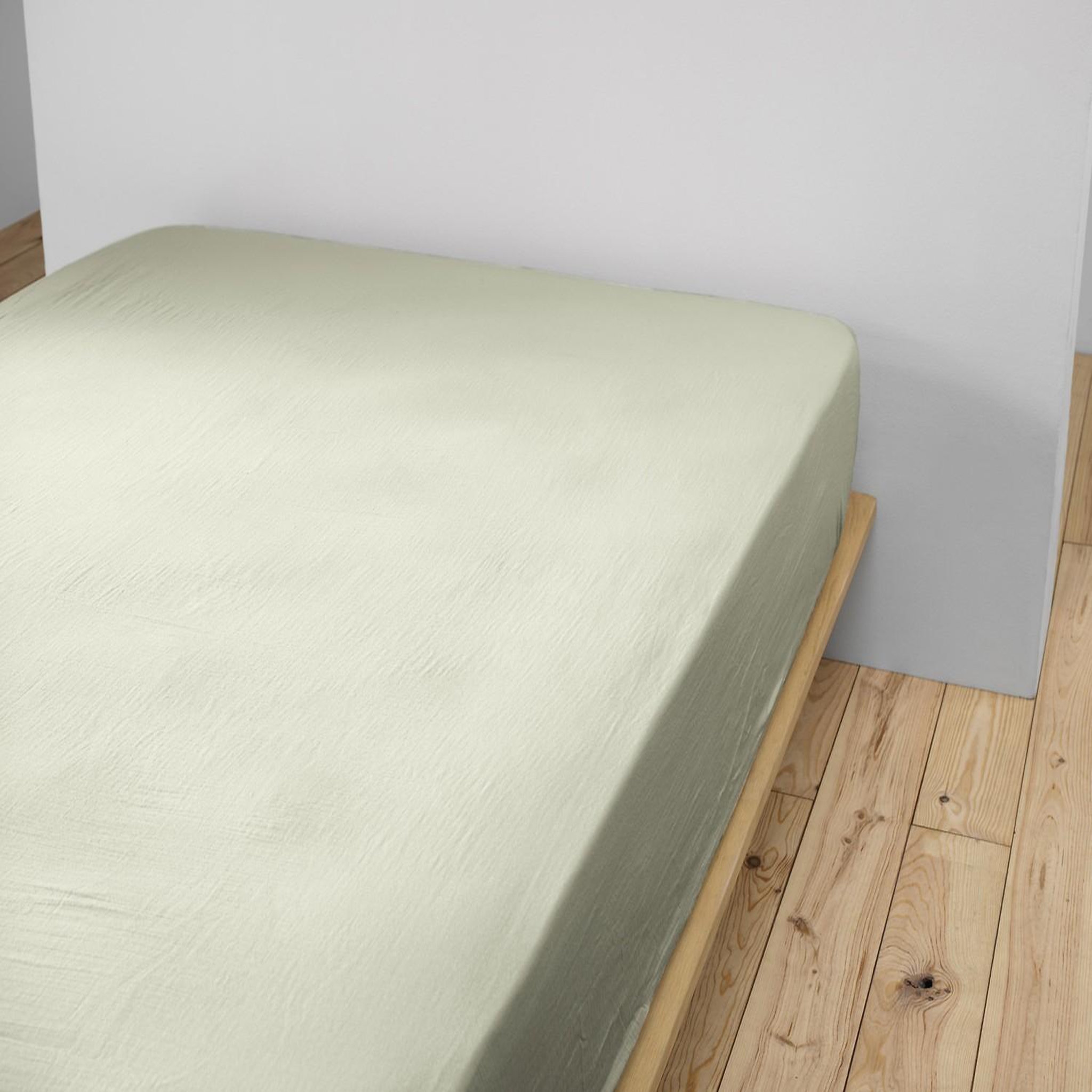 Voir la diapositive 4 : Home collection Drap housse 100% gaze de coton