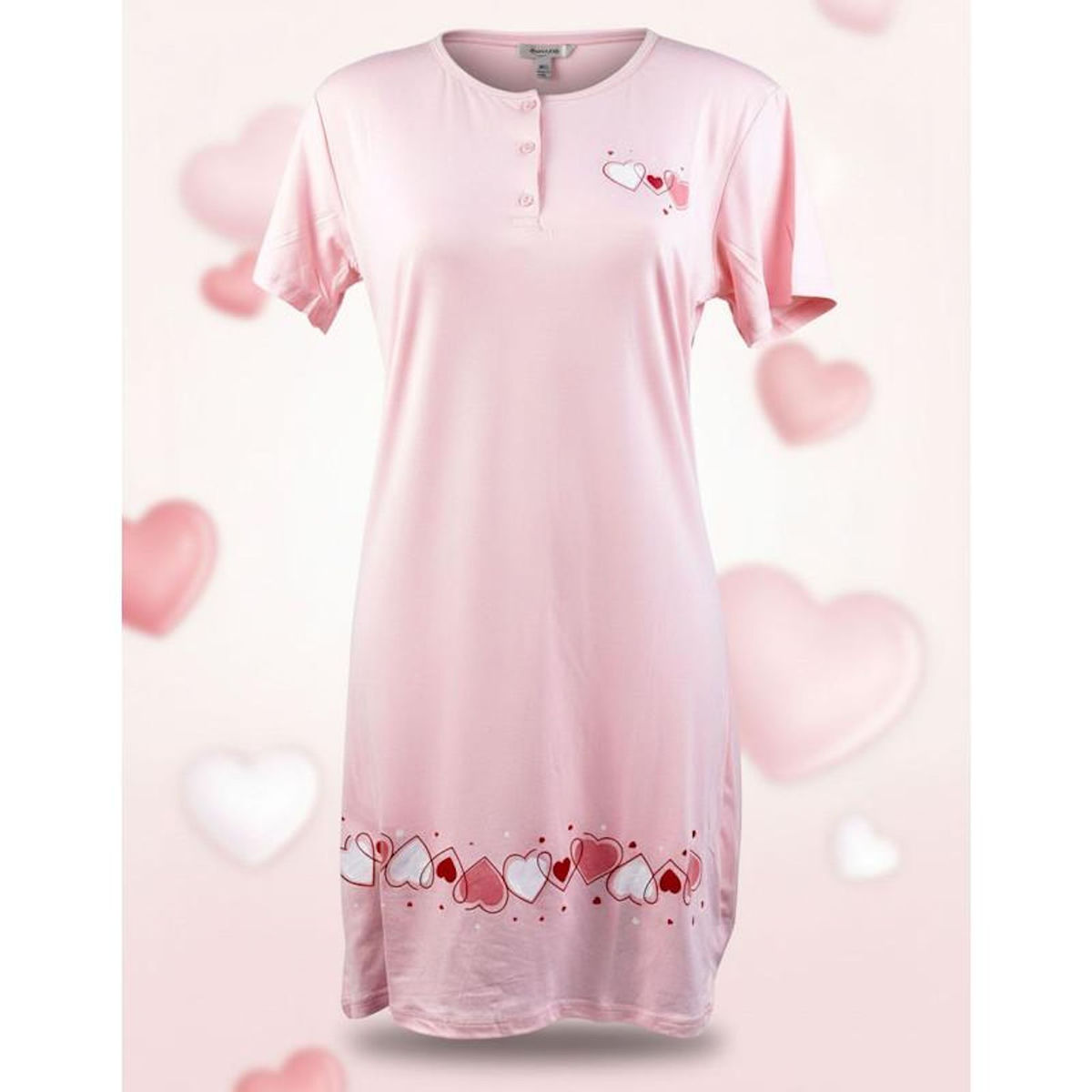 OZABI OZABI Chemise de Nuit Femme Microfibre Manches Courtes