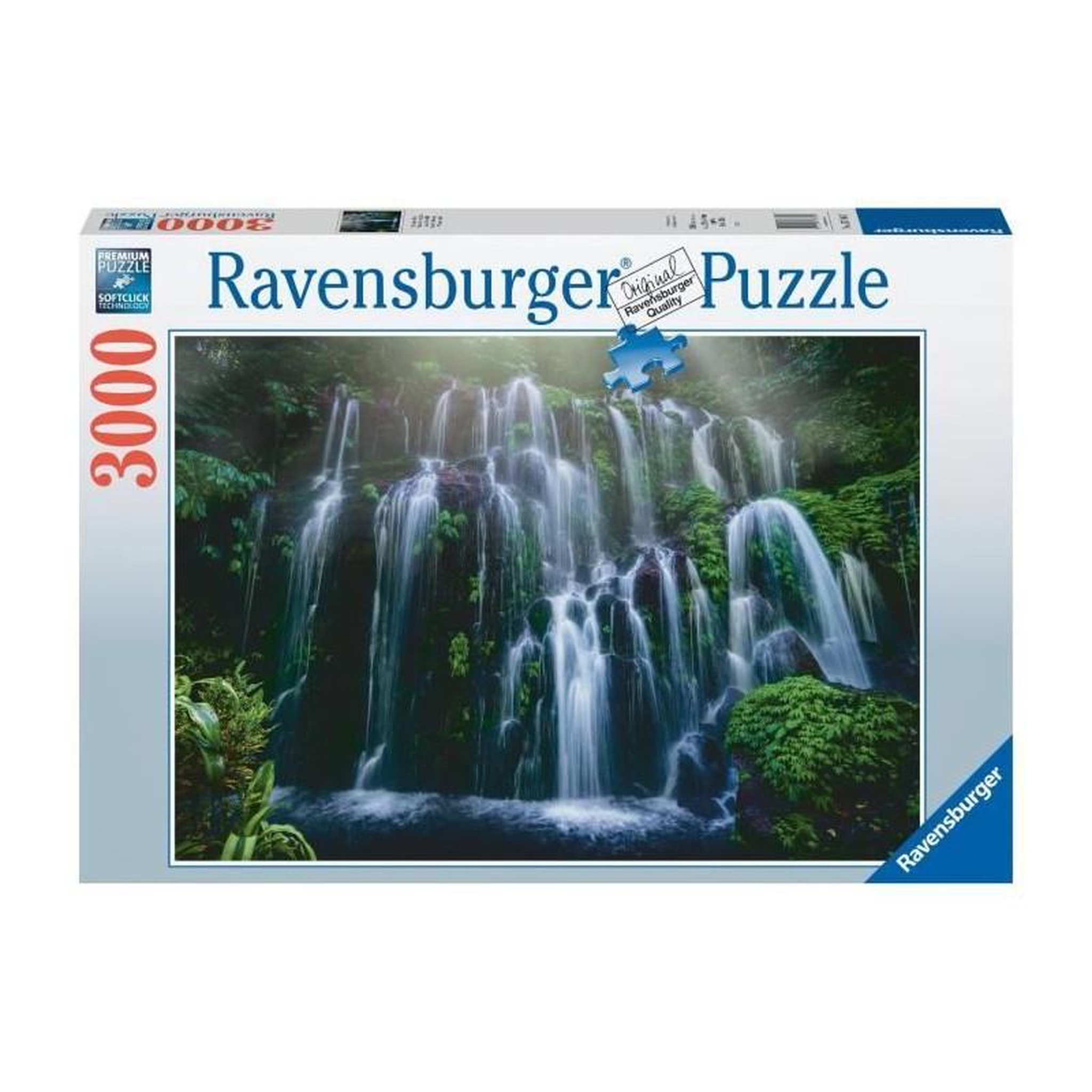 Voir la diapositive 3 : RAVENSBURGER Puzzle 3000 pièces Chutes d’eau Bali – Paysage et nature – Adultes – Ravensburger