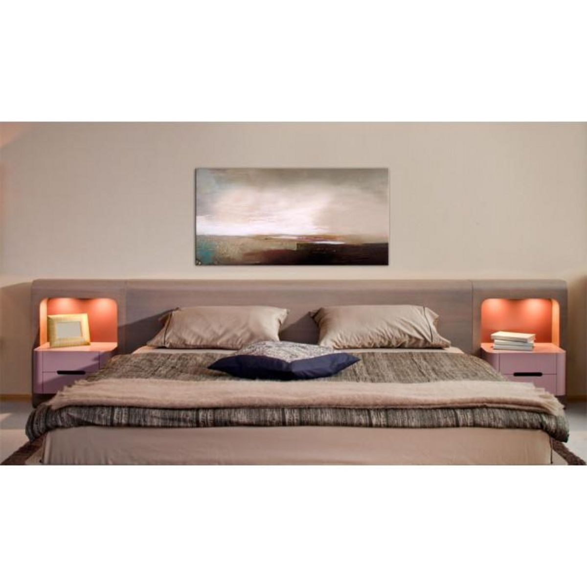 Paris Prix Tableau Peint à la Main  Après la Tempête  60x120cm