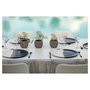 Voir la diapositive 2 : JARDILINE Table de jardin - 4/6 places - Aluminium - Blanc - CORFOU