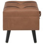 Voir la diapositive 4 : VIDAXL Tabouret de rangement 40 cm Marron Similicuir