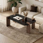 Voir la diapositive 2 : Habitat et Jardin Table basse en bois  Renard  - 120 x 60 x 35 cm - Noir