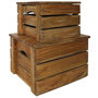 Voir la diapositive 1 : VIDAXL Ensemble de caisse de rangement 2 pcs bois d'acajou massif
