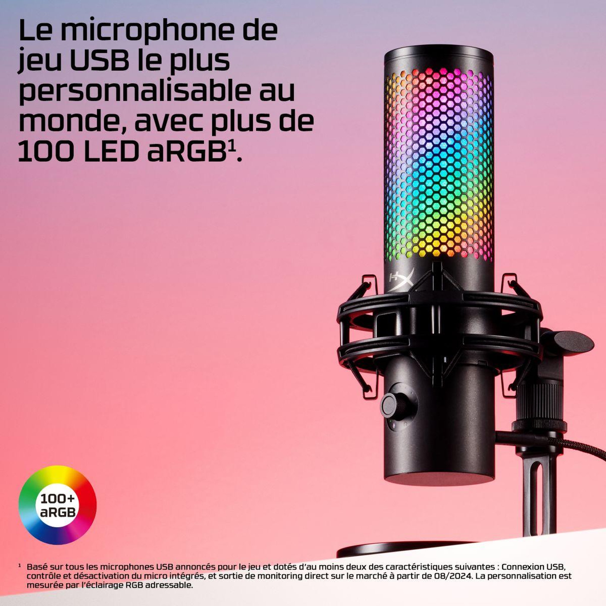 Voir la diapositive 2 : HyperX Micro gamer quadcast 2 s