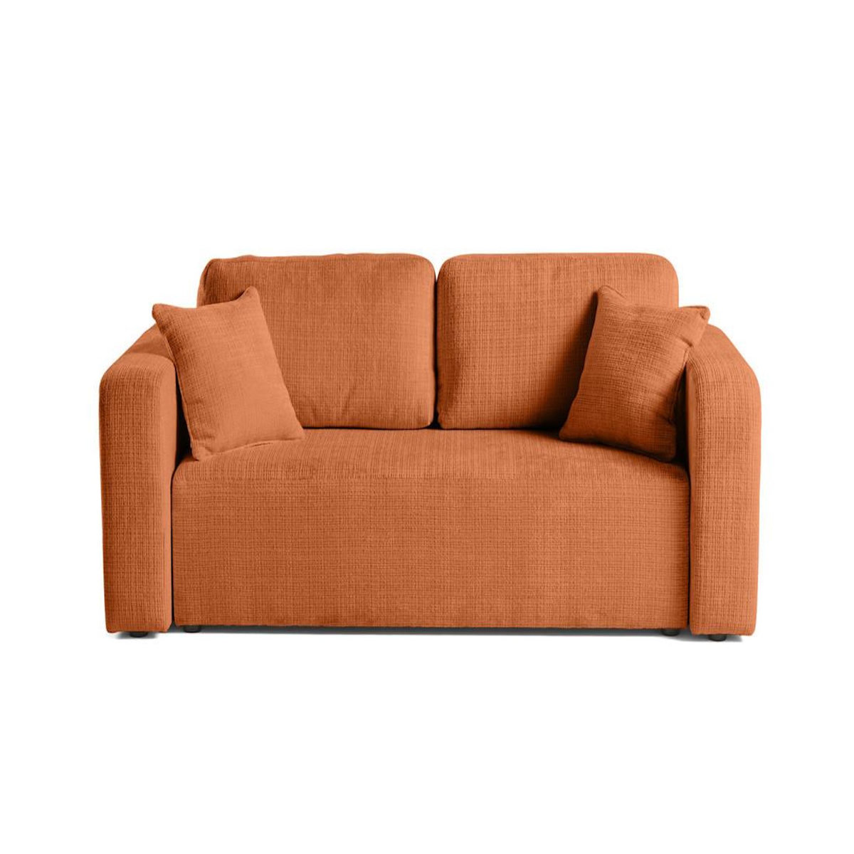 BEST MOBILIER Miro - canapé droit 2 places - en velours texturé