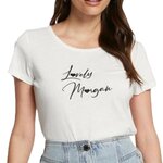 MORGAN T shirt  Femme  organ 241 DOUA. Coloris disponibles : Blanc