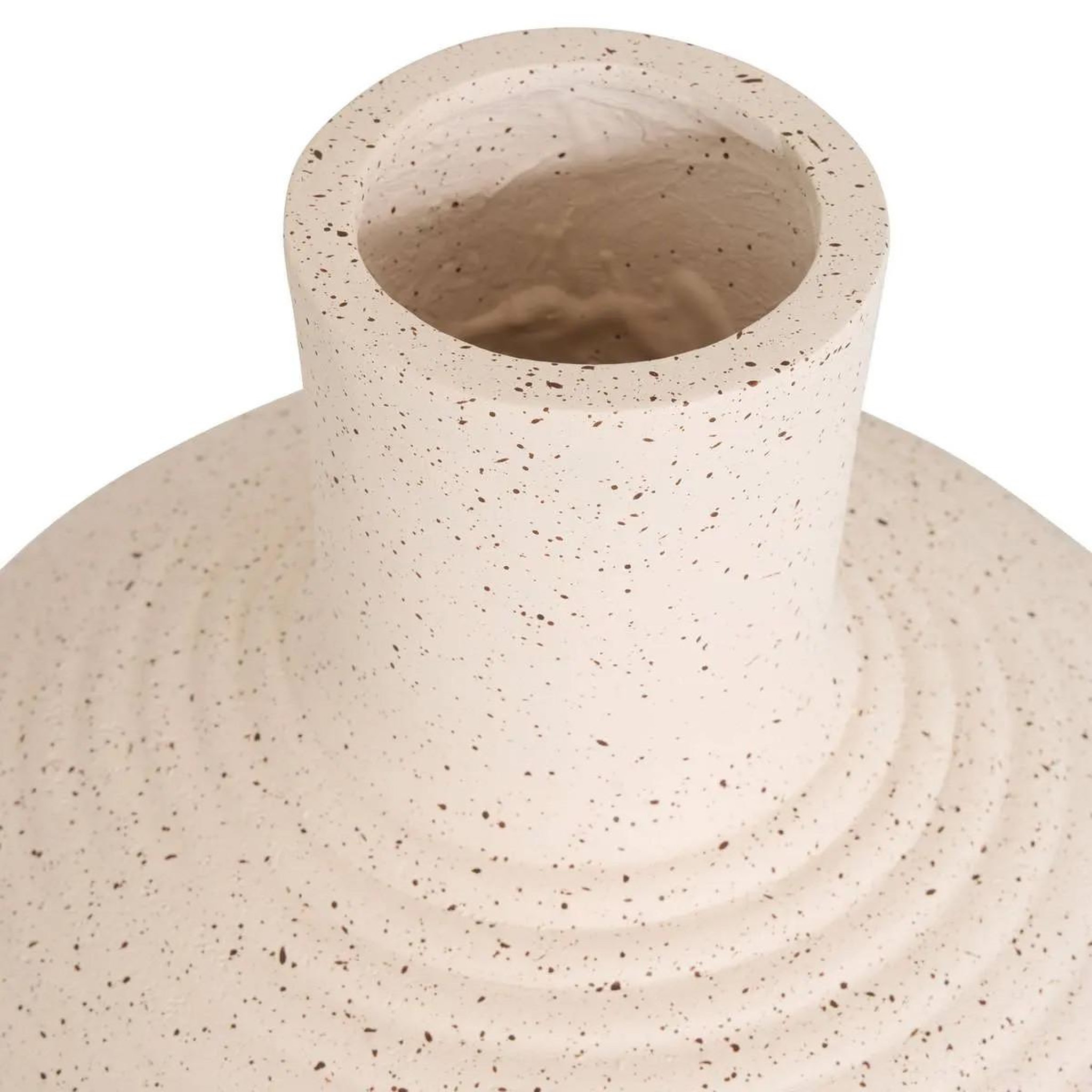 Voir la diapositive 2 : ATMOSPHERA Vase déco en céramique  ted  33cm blanc