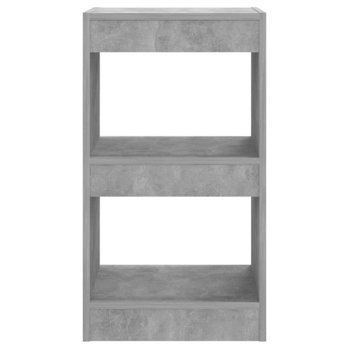 VIDAXL Bibliotheque/Separateur de piece Gris beton 40x30x72 cm