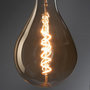 Voir la diapositive 2 : Paris Prix Ampoule Design  Spirale  31cm Ambre