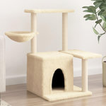 VIDAXL Arbre a chat avec griffoirs en sisal Creme 83 cm