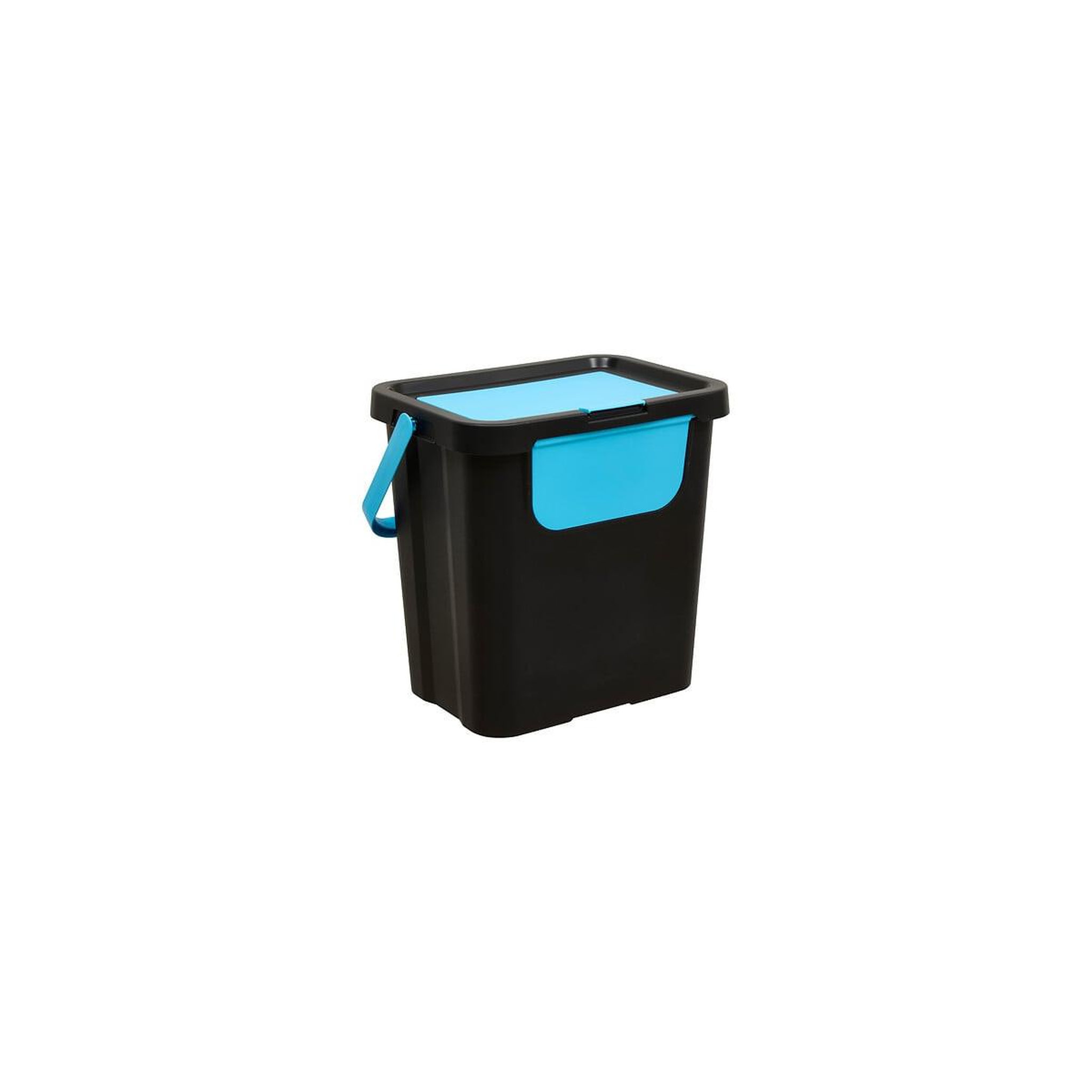 Voir la diapositive 3 : FIVE Poubelle de tri 3 bacs empilables  recycle  24l noir