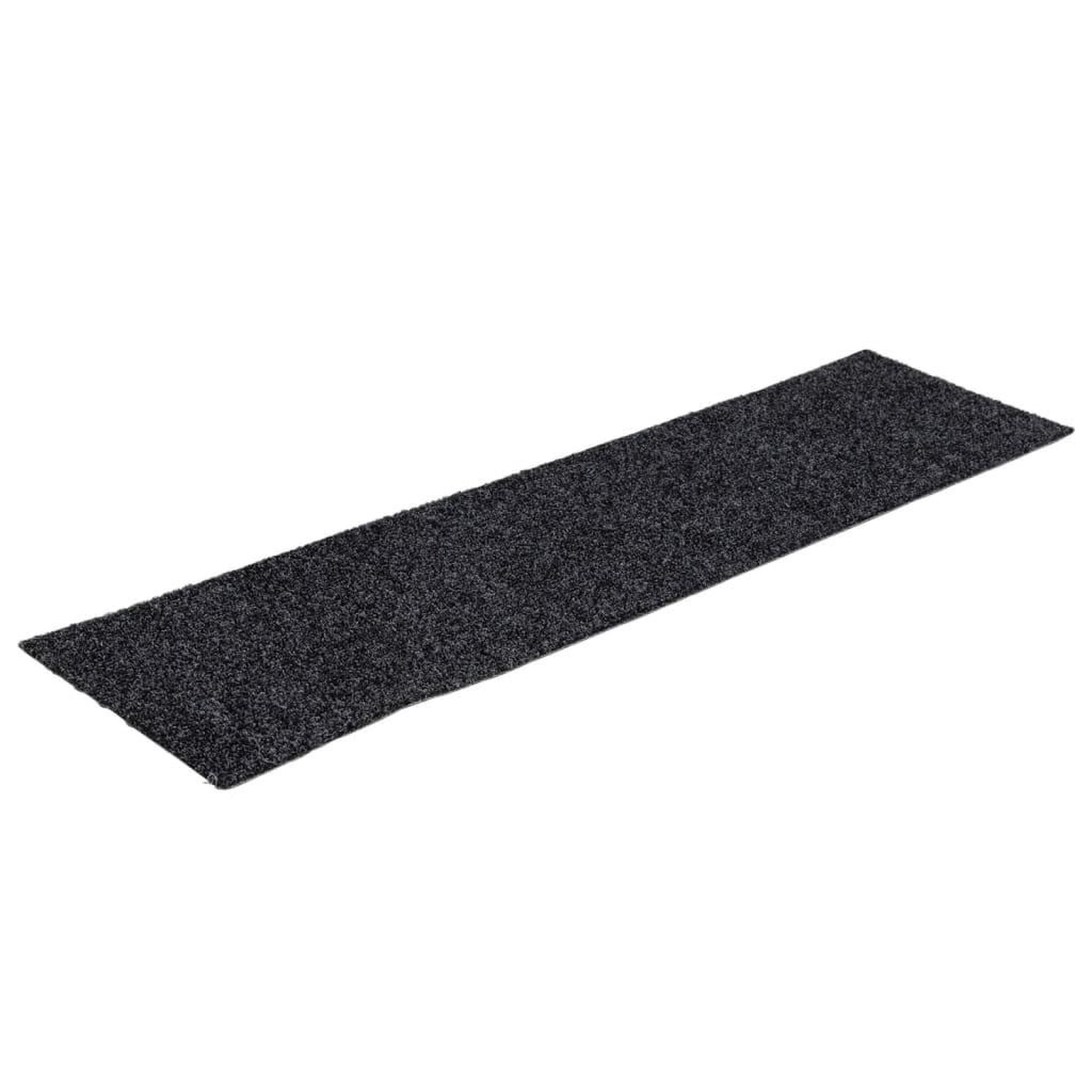 Voir la diapositive 3 : VIDAXL Tapis d'escalier autocollants Rectangulaire 15 pcs 76x20cm Gris