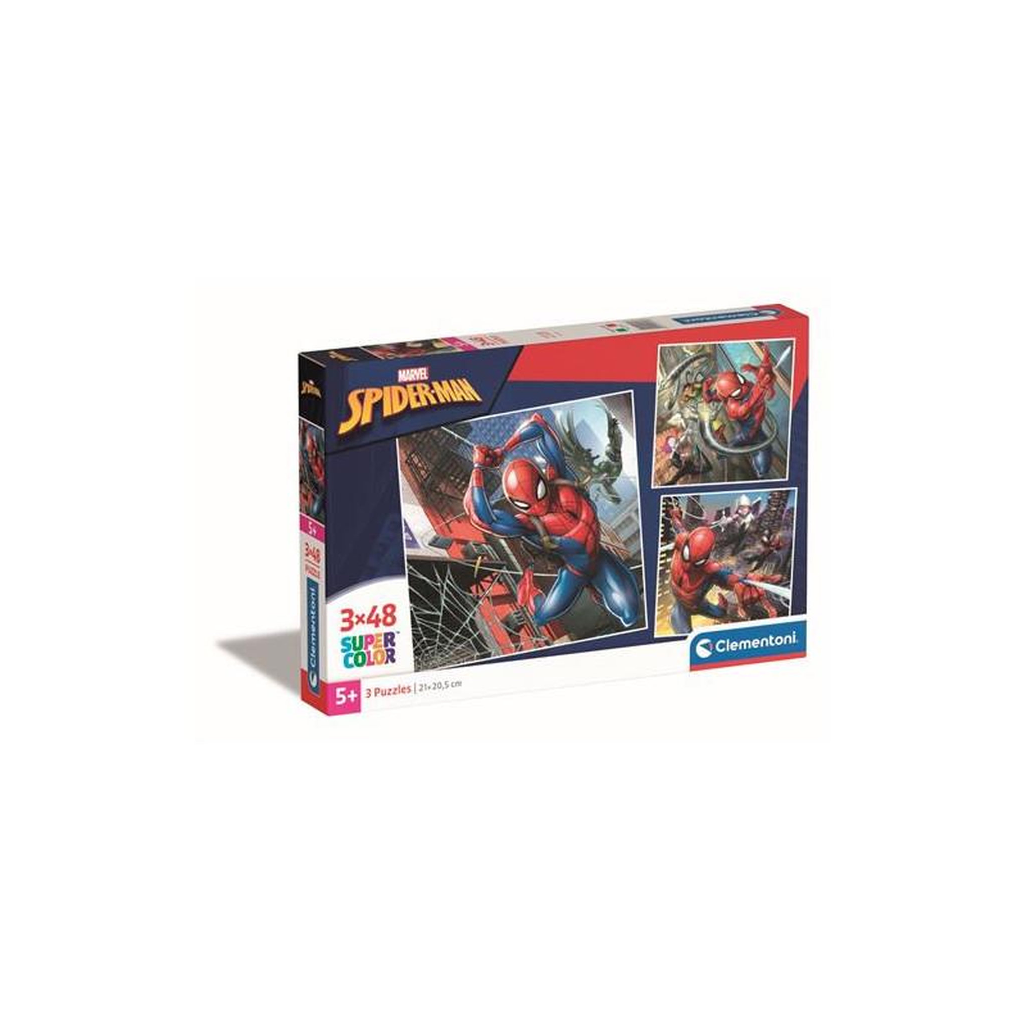 CLEMENTONI Coffret 3 puzzles 48 pièces Clementoni Marvel Spider Man