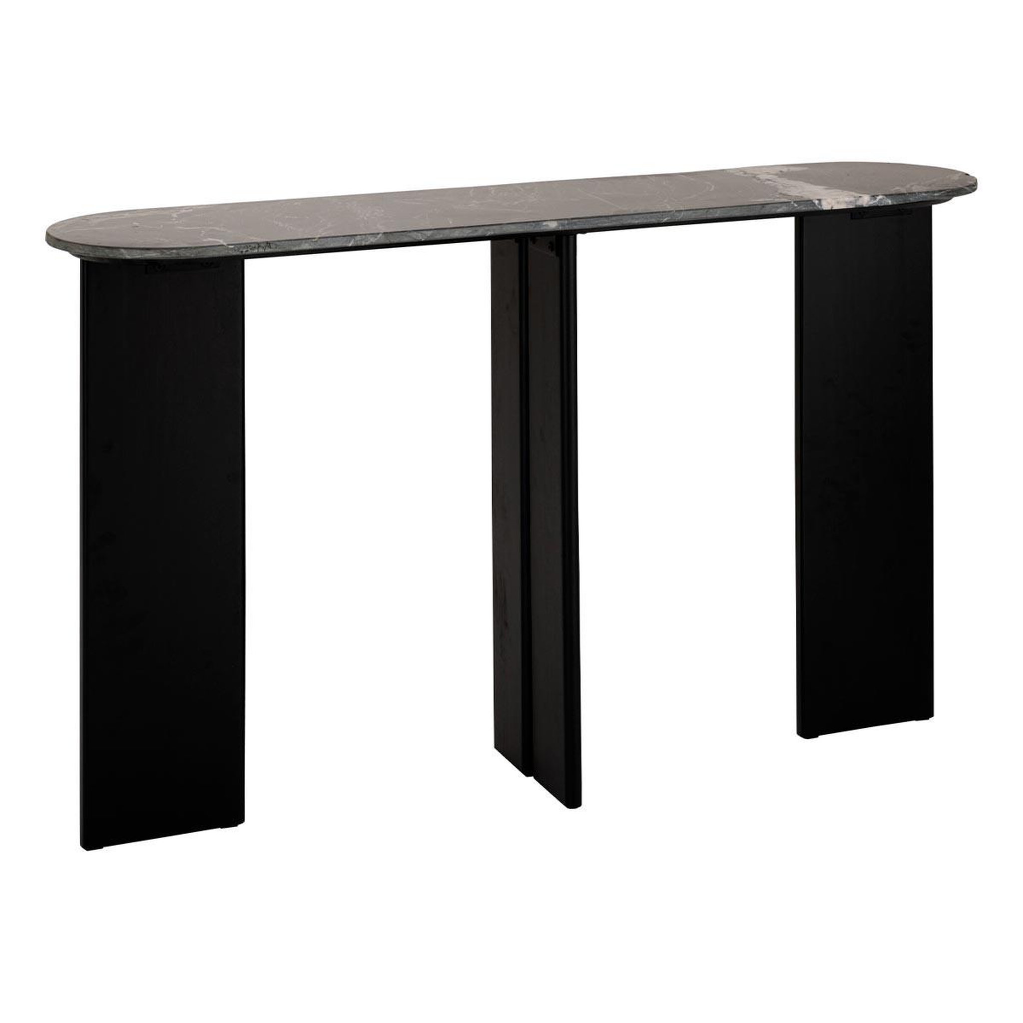 J-LINE Console en marbre  mathilde  140cm noir