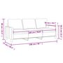 Voir la diapositive 6 : VIDAXL Canape a 3 places Noir 180 cm Similicuir
