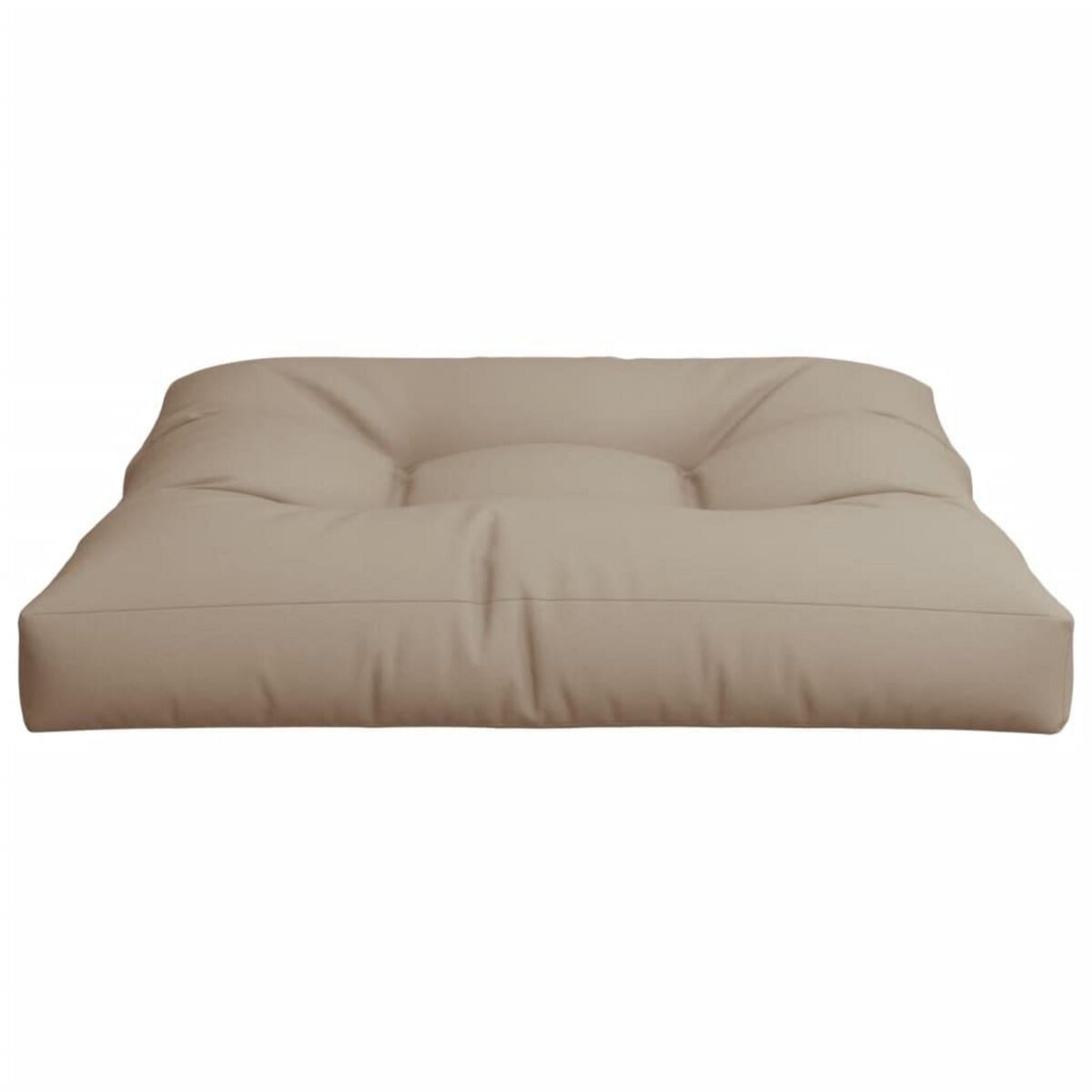 VIDAXL Coussin de palette taupe 80x80x12 cm tissu