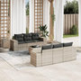 Voir la diapositive 1 : VIDAXL Salon de jardin avec coussins 7 pcs gris clair resine tressee
