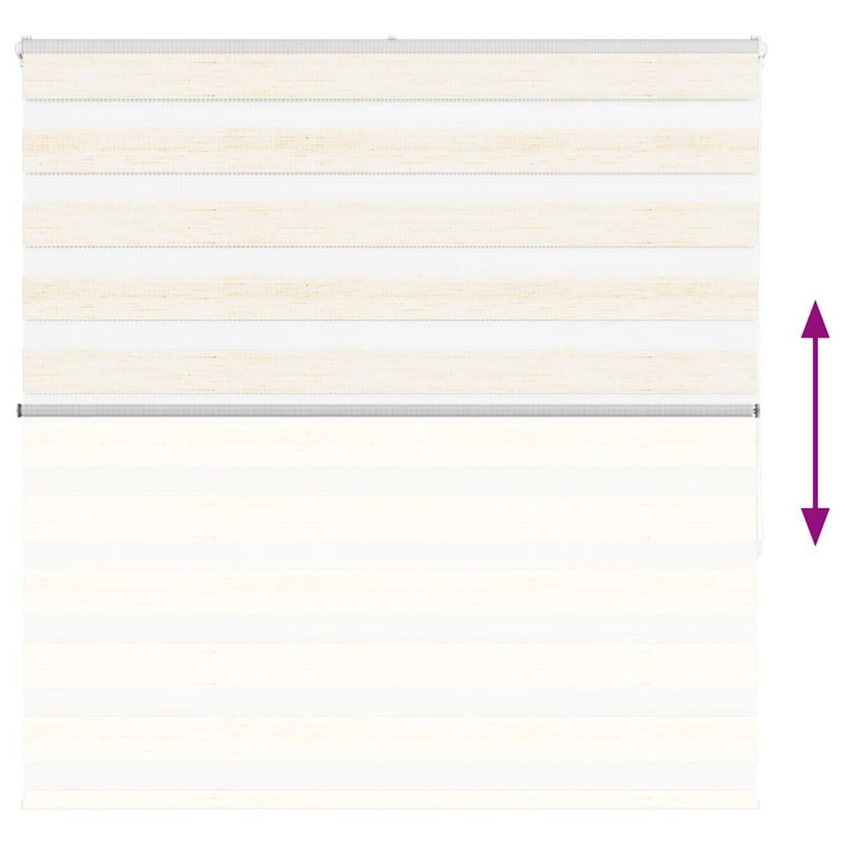 VIDAXL Store zebre beige marbre largeur du tissu 140,9 cm polyester