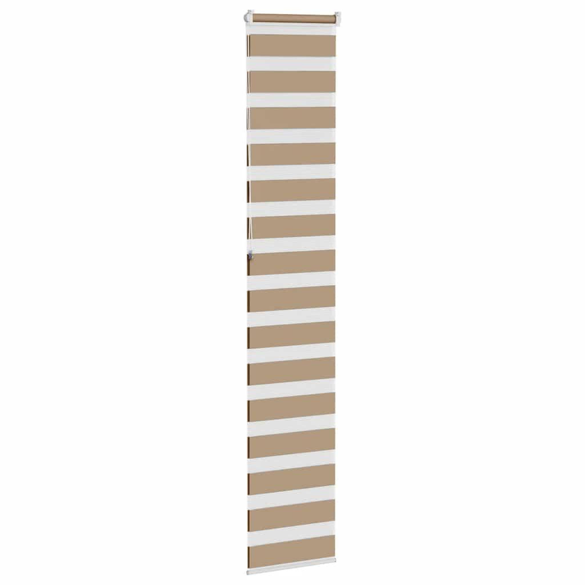 Voir la diapositive 4 : VIDAXL Store zebre marron sable largeur du tissu 35,9 cm polyester