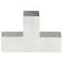 Voir la diapositive 2 : VIDAXL Connecteur de poteau Forme en T Metal galvanise 71x71 mm