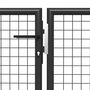 Voir la diapositive 4 : VIDAXL Portail de jardin Acier 400 x 150 cm Anthracite