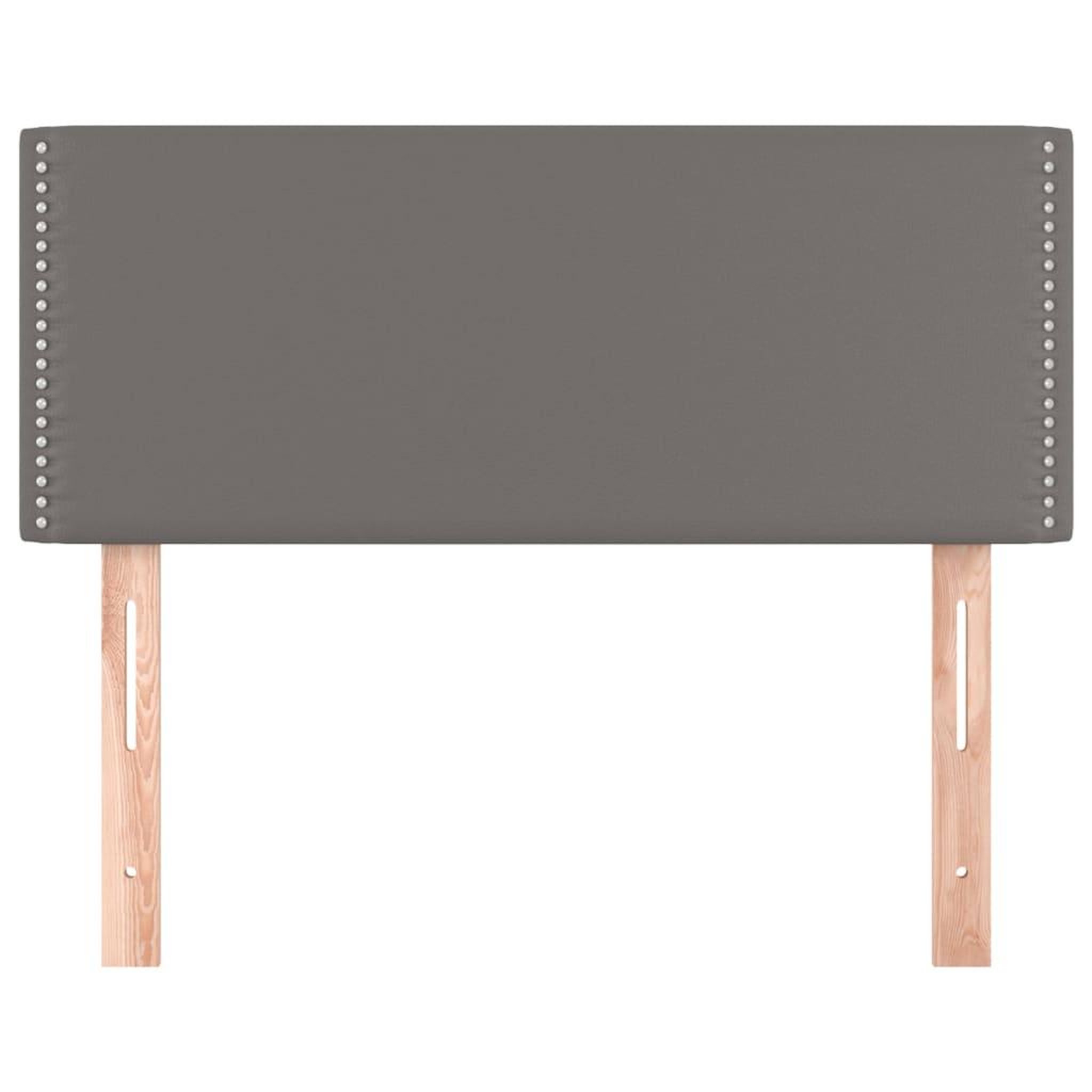 Voir la diapositive 3 : VIDAXL Tete de lit Gris 100x5x78/88 cm Similicuir