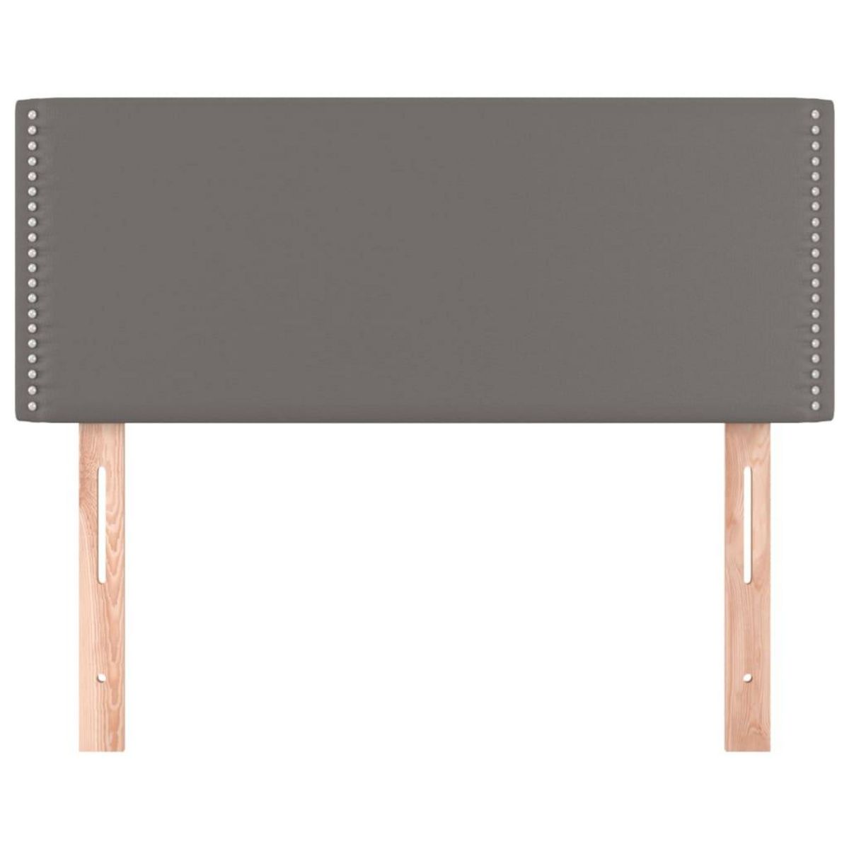 VIDAXL Tete de lit Gris 100x5x78/88 cm Similicuir